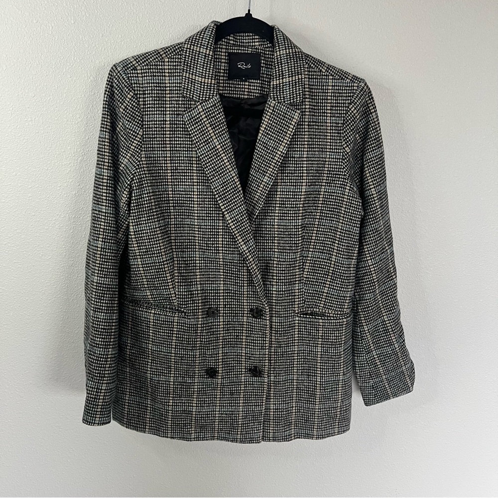 Nwot Rails Cody Houndstooth Check Double Breasted… - image 3